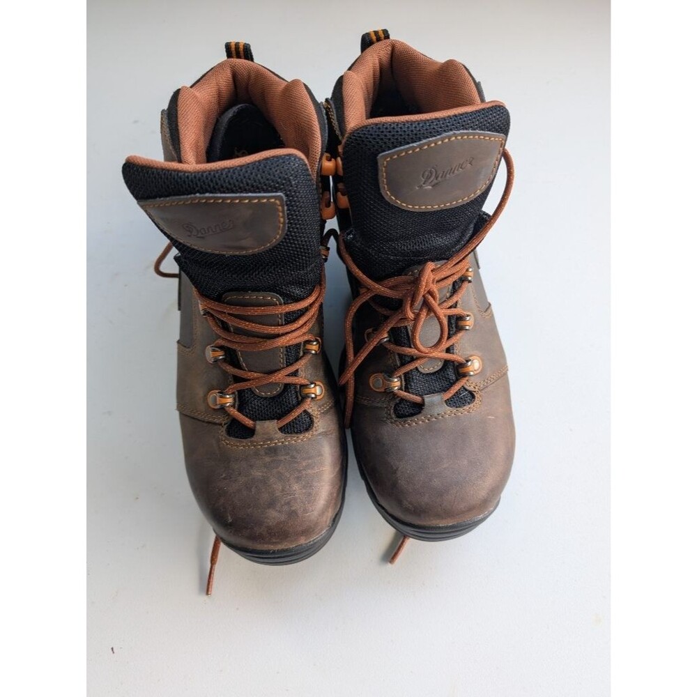 Danner Vicious 4.5 Men's EE Brown Orange Leather Work Boot 13858 11 EE Great
